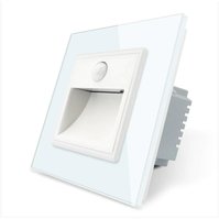 Schodišťové osvětlení s PIR senzorem 230V – kompletní – bílá barva