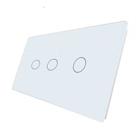 WELAIK dvojnásobný skleněný panel 2+1-  bílý