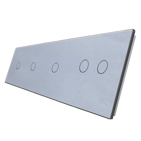 WELAIK čtyřnásobný panel vypínače skleněný 1+1+1+2 - šedý..jpg