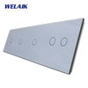 WELAIK čtyřnásobný panel vypínače skleněný 1+1+1+2 - šedý.jpg