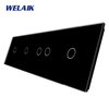 WELAIK čtyřnásobný panel vypínače skleněný 1+1+2+1 - černý.jpg
