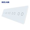WELAIK pětinásobný panel vypínače skleněný 1+2+2+2+2 - bílý.jpg