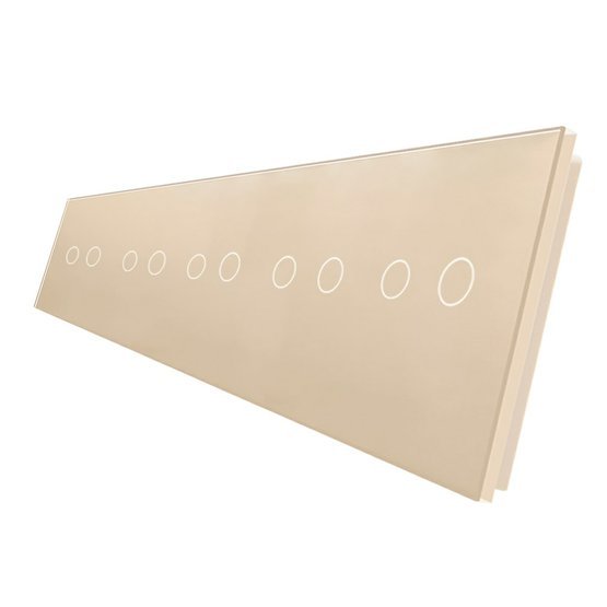 WELAIK pětinásobný panel vypínače skleněný 2+2+2+2+2 - ivory cream..jpg