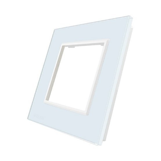 WELAIK rámeček zásuvkový skleněný  - bílý A18W1.jpg
